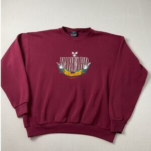 Vintage Harvard Crimson University Red Adult Size XL Long Sleeve Sweatshirt